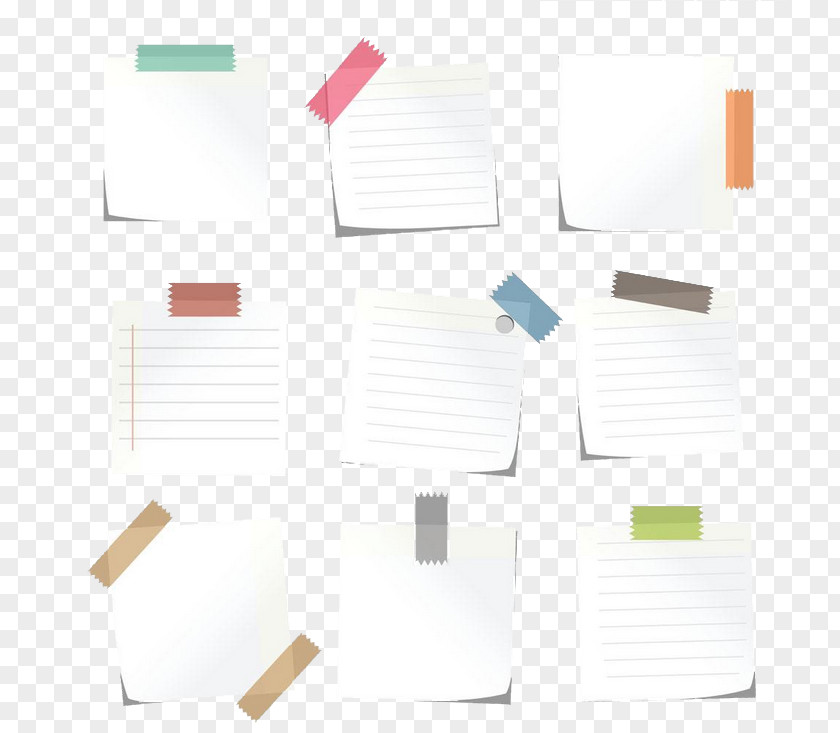 All Kinds Of Notes Paper Graphic Design PNG