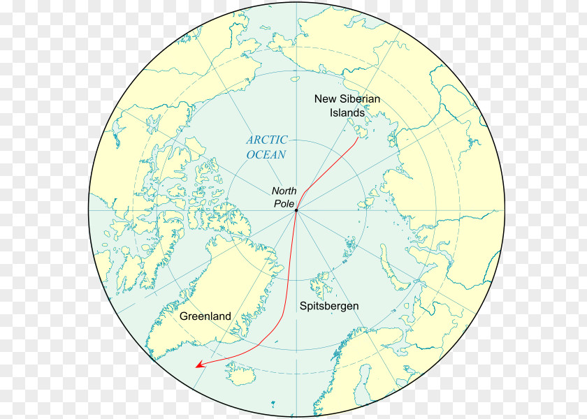 Drift Nansen's Fram Expedition North Pole Franz Josef Land New Siberian Islands PNG