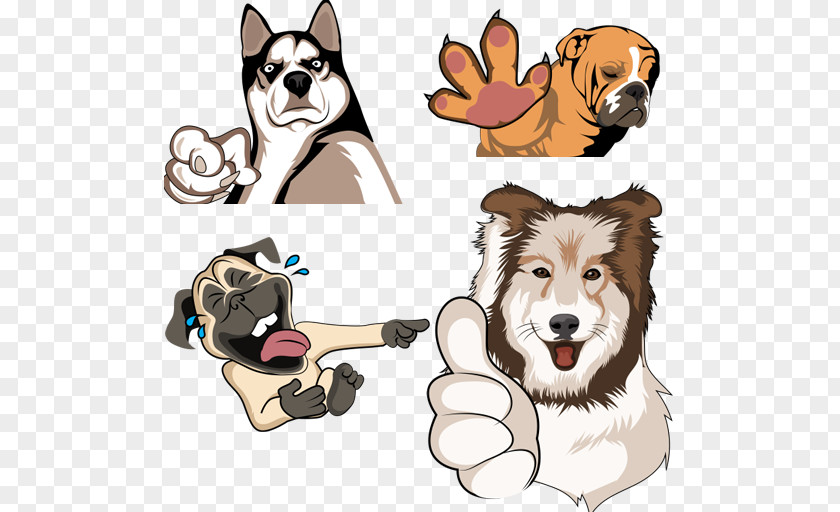 Hike Stickers Dog Breed Emoji Pet Group (dog) PNG