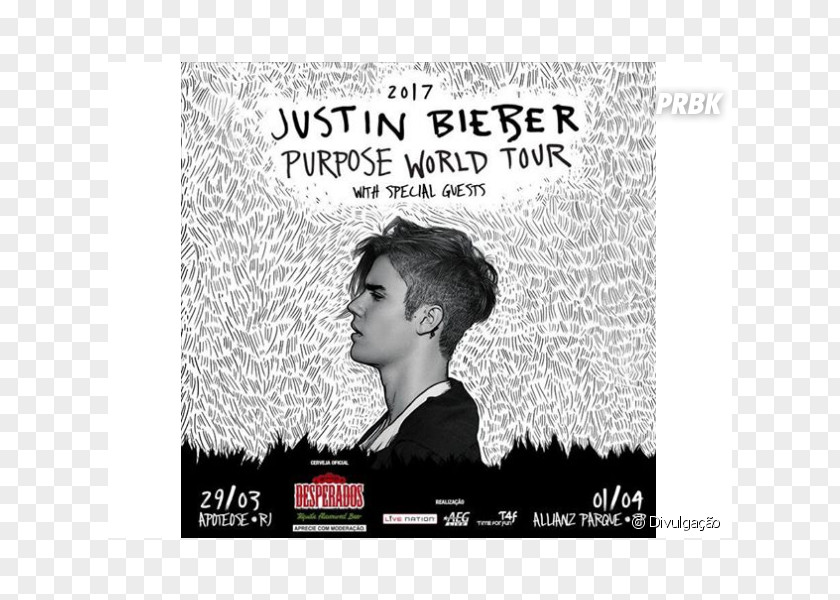 Justin Bieber Purpose World Tour Believe My PNG