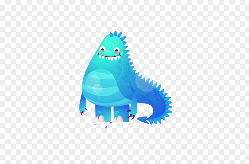 Little Monster Blue PNG