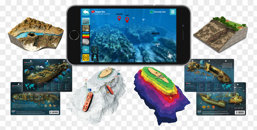 Map Ocean Maps GmbH Underwater Geographic Information System Visualization PNG