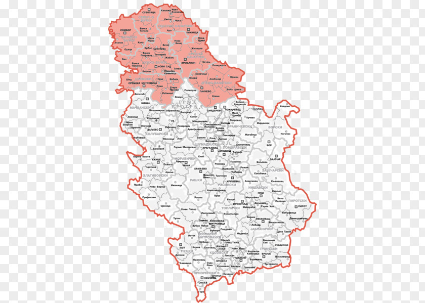Map Vojvodina Autonomous Province Of Kosovo And Metohija Flag Serbia PNG
