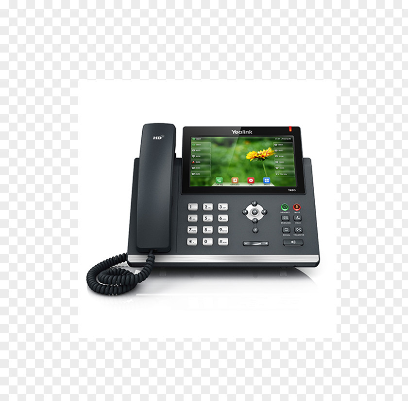 Yealink SIP-T48G VoIP Phone Telephone Session Initiation Protocol Gigabit Ethernet PNG