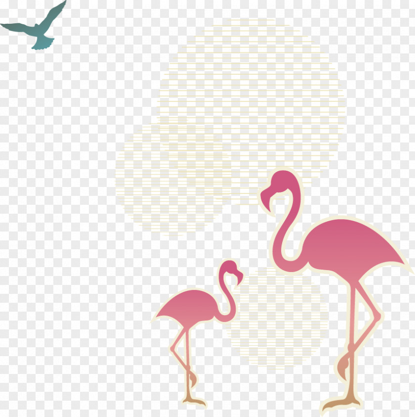 Crane Flamingos Bird Icon PNG