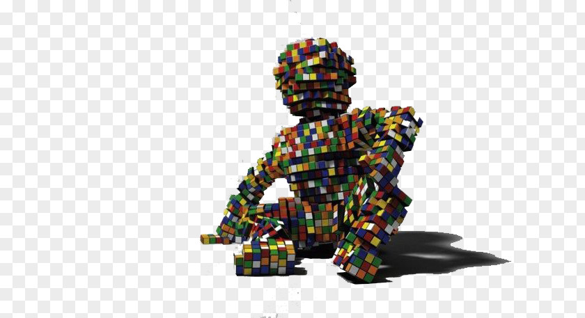 Cube Man Rubiks Jigsaw Puzzle Advertising PNG