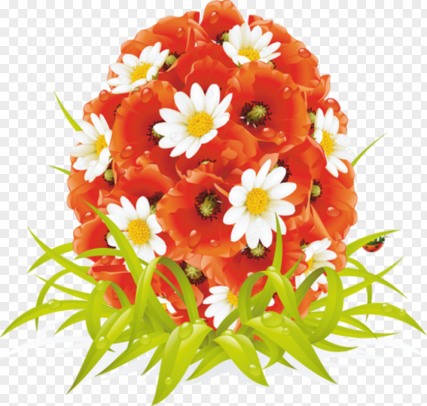 Easter Egg Flower Floral Design PNG