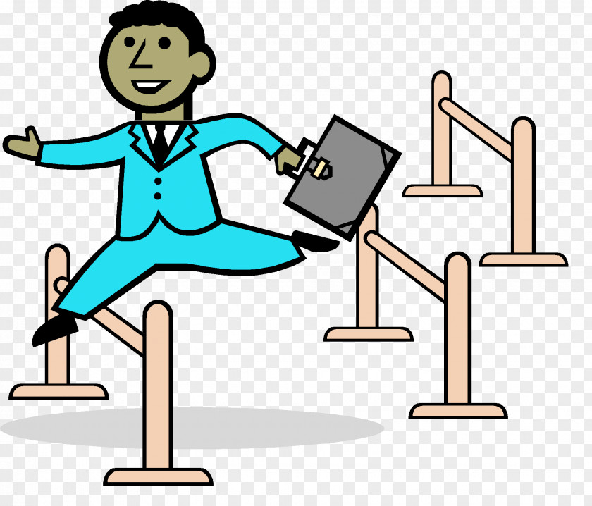 Jumping Balance Person Cartoon PNG