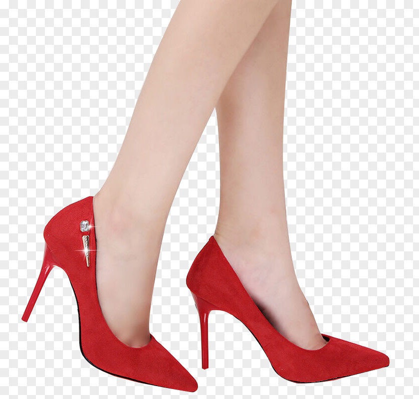 Red Shoes High-heeled Footwear Shoe Sandal PNG