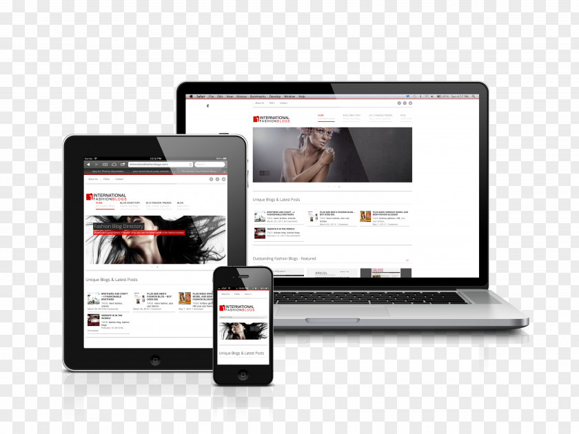 Web Site Responsive Design Development PNG