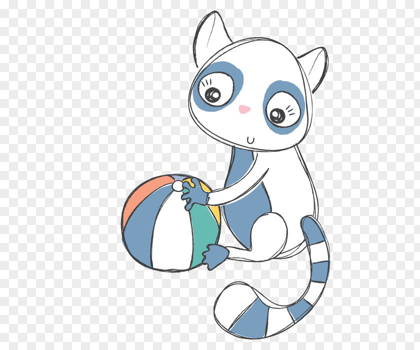 Cartoon Cat Playing Clip Art PNG