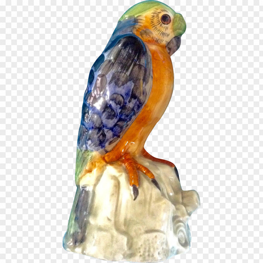 Parrot Bird Figurine Ceramic Porcelain PNG