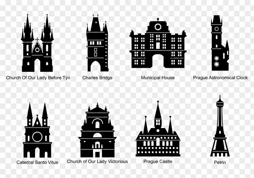 Euclidean Prague Silhouette PNG