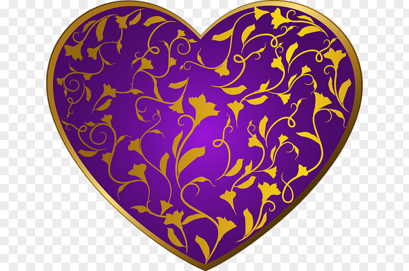 Heart Purple Clip Art PNG
