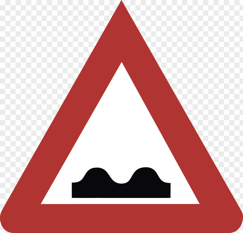 Vector Road Roughness Traffic Sign Stock Photography PNG