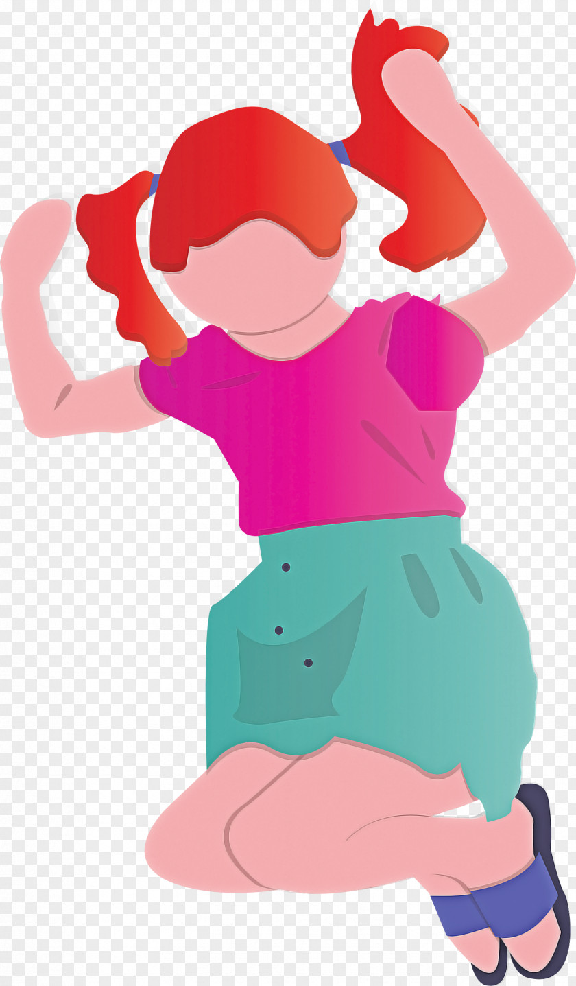 Cartoon Pink Animation Style PNG
