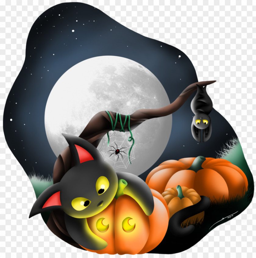 Halloween Night Flightless Bird Cartoon Desktop Wallpaper PNG