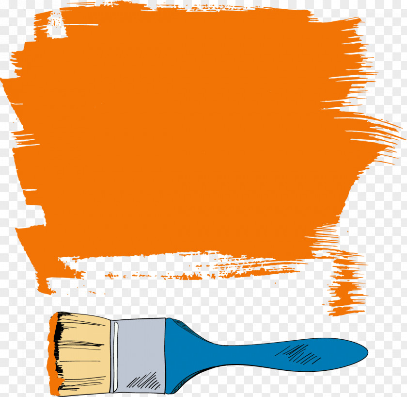 Orange Paint Graffiti Brush Drawing Painting Photography PNG