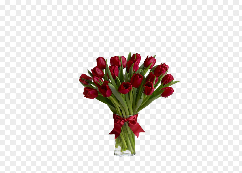 Tulip Floristry Flower Bouquet Red PNG