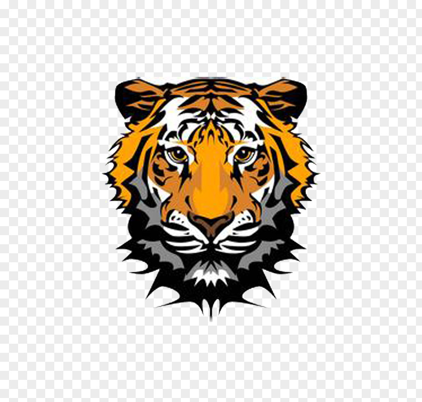 Vector Tiger Bengal Roar Clip Art PNG