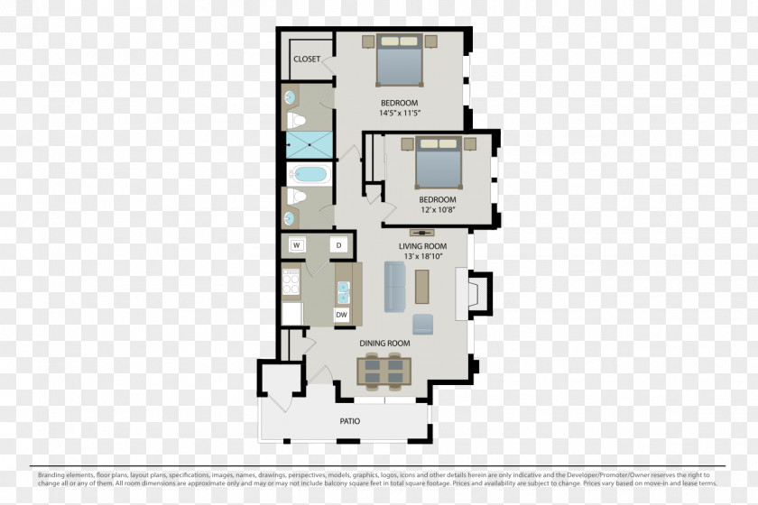 Apartment Floor Plan Fountains At River Oaks Apartments PNG