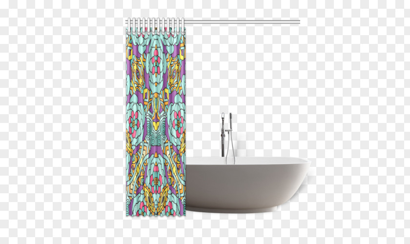 Shower Douchegordijn Curtain Bathroom Textile PNG