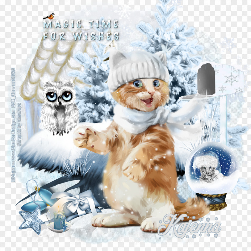 Cat Whiskers Christmas Ornament PNG