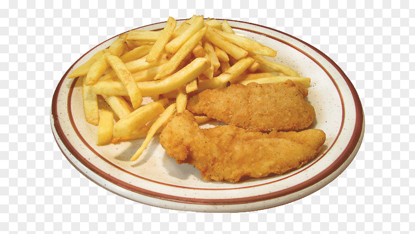 Comfort Food Meat Fish And Chips PNG