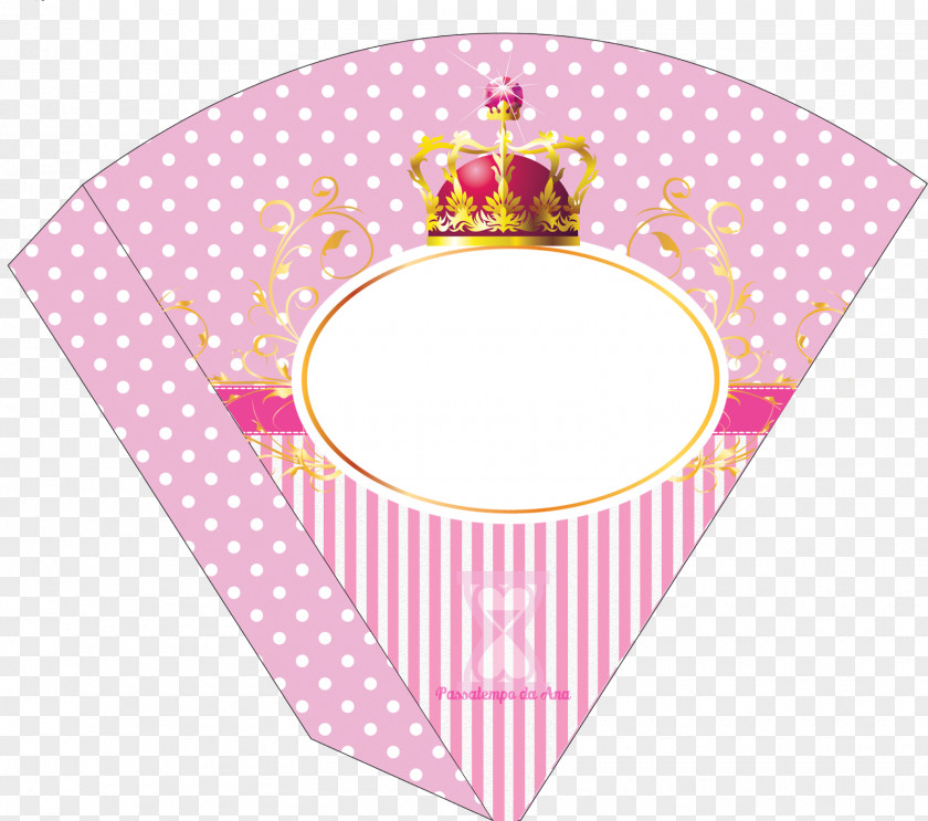 Corona Crown Cone Label Pink Prince PNG