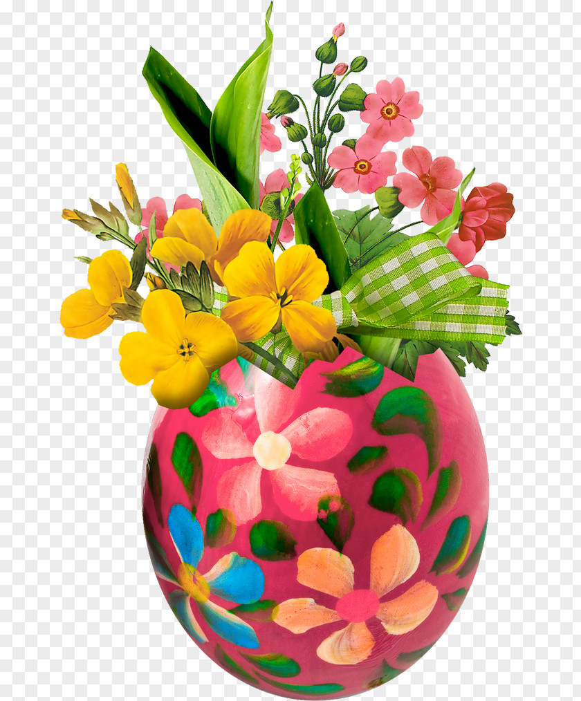 Easter Bunny Egg Basket Image PNG