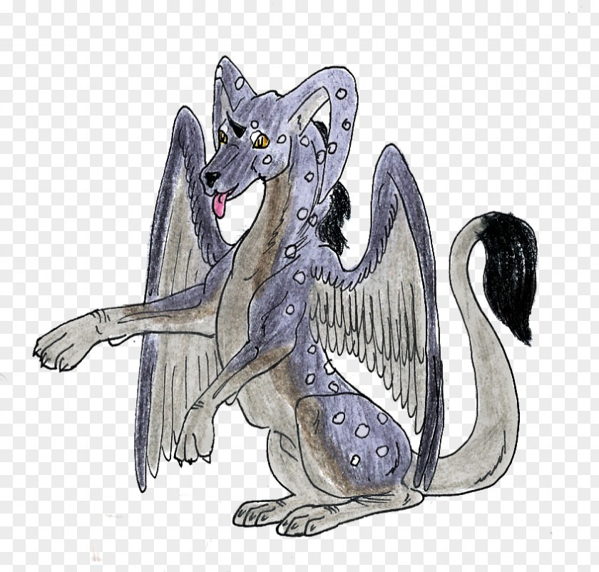 Field Of Forget Me Nots Cat Dragon Dog Illustration Canidae PNG