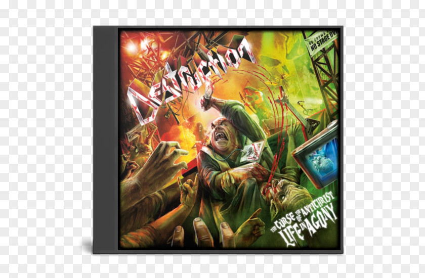Graffiti In Violation Of Morality The Curse Antichrist: Live Agony Destruction Thrash Metal Album PNG