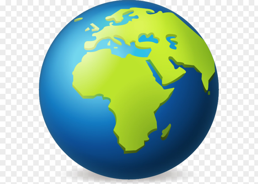 Africa Globe World Earth Emoji PNG