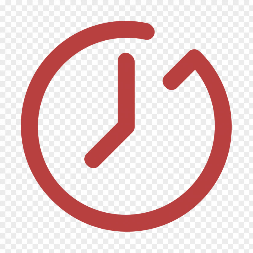 Clock Icon Creative Outlines PNG