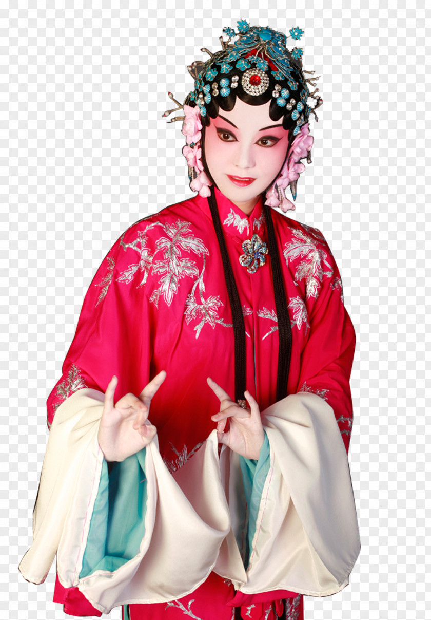 Peking Opera Xiao Dan Budaya Tionghoa Chinese Chinoiserie PNG