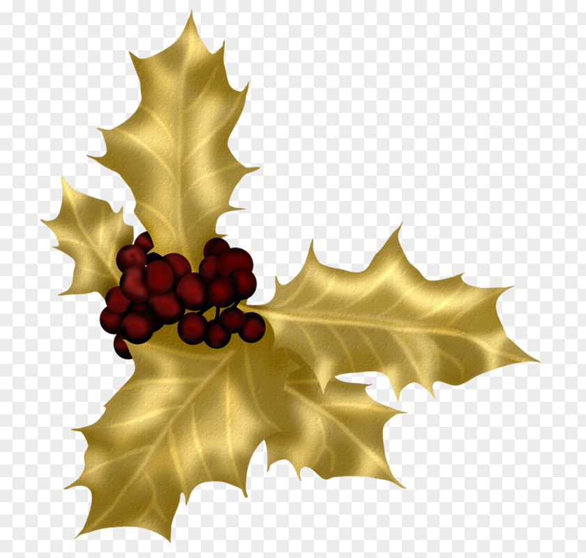 Golden Christmas Decoration Clip Art PNG