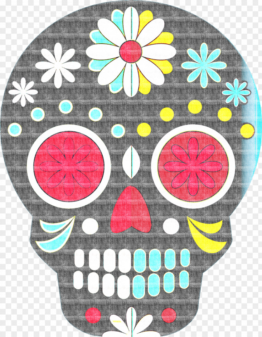 Skull Mexico Sugar Traditional PNG