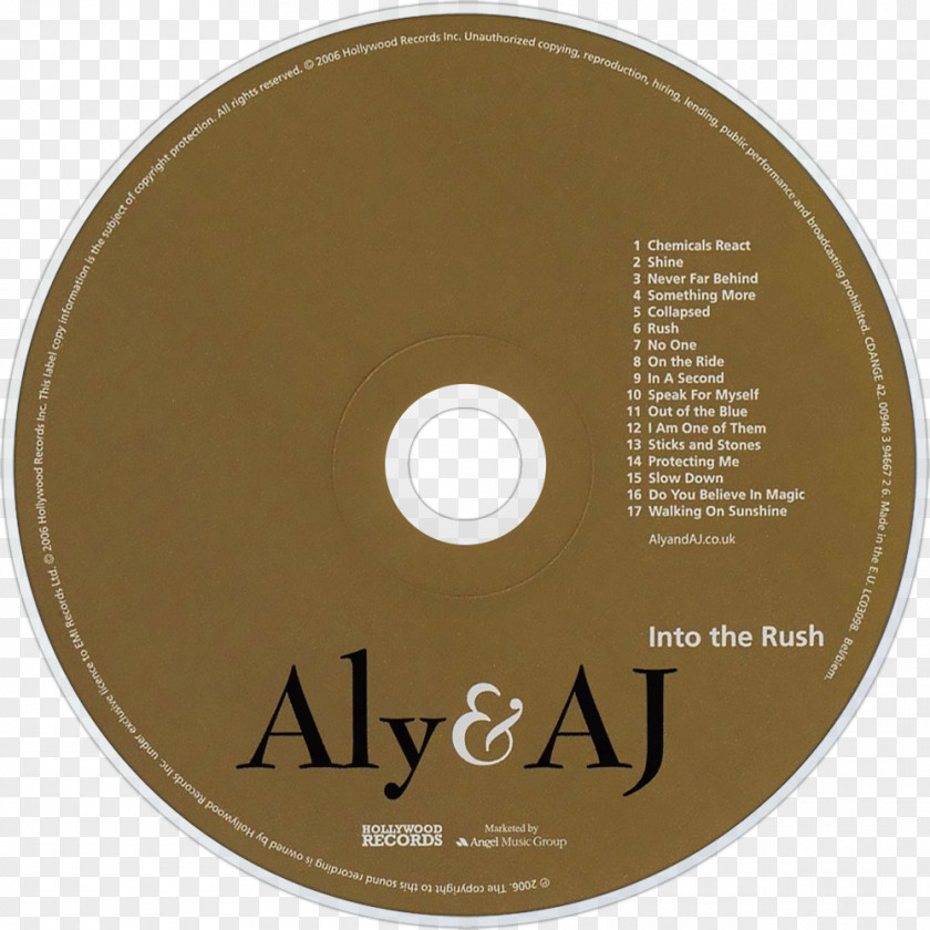 Spong Compact Disc Aly & AJ PNG