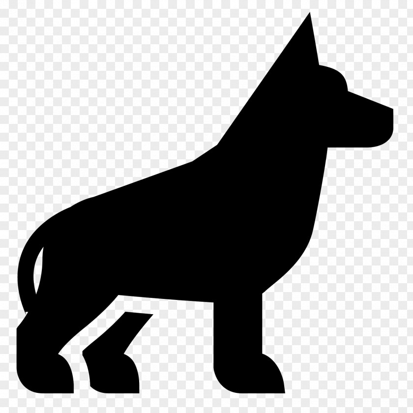 Animal Silhouettes German Shepherd Clip Art PNG