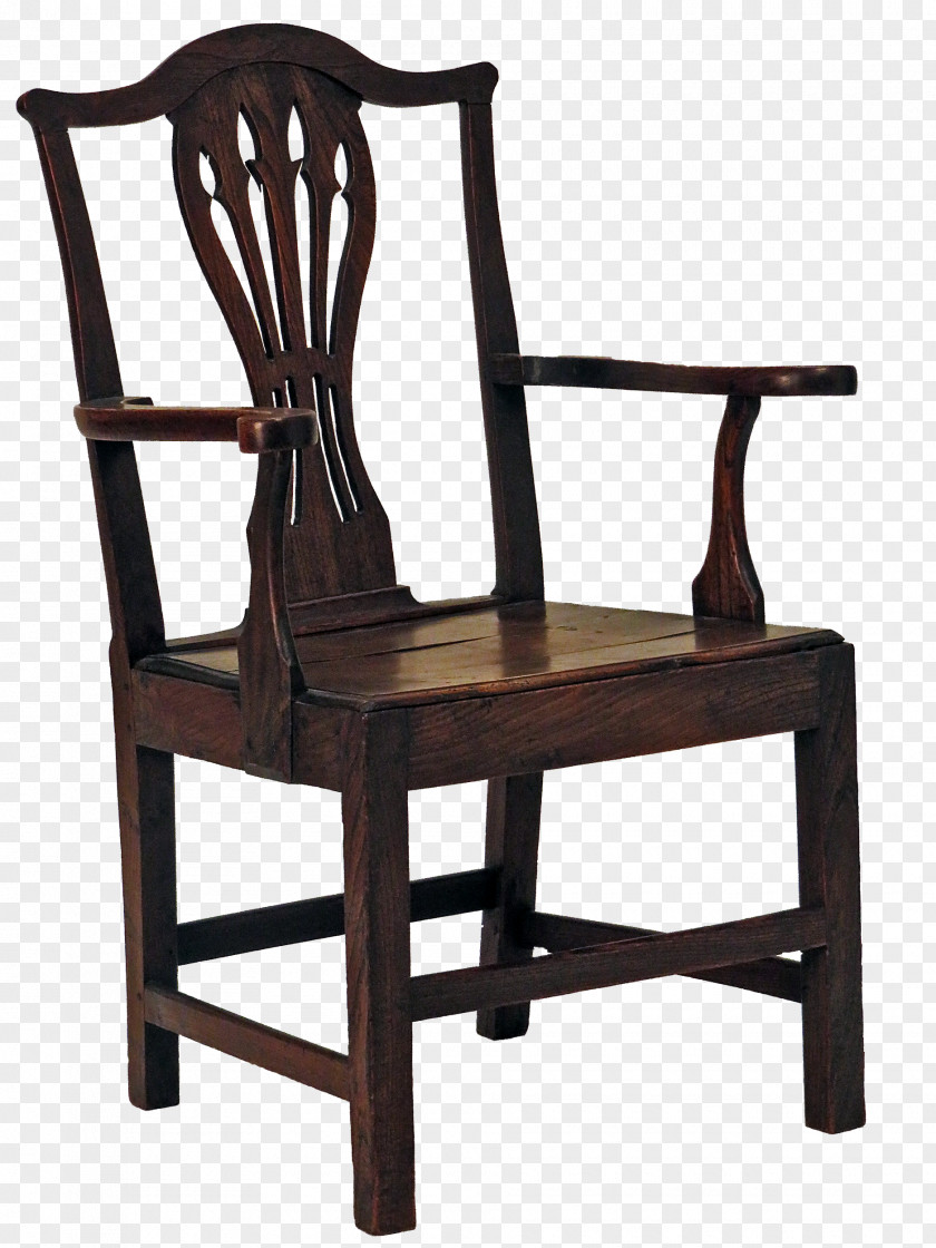 Beautiful Country 18th Century Splat Chair Furniture Mahogany PNG