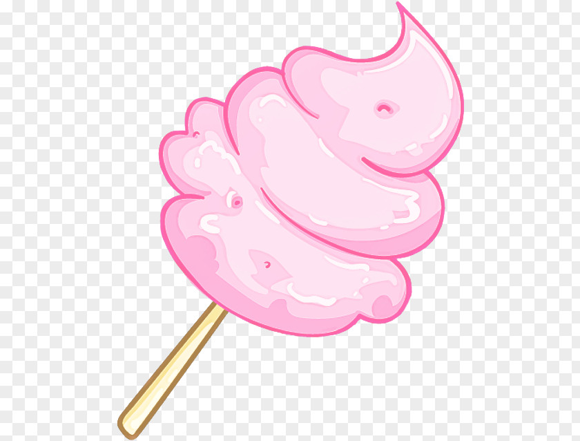 Cotton Candy Food Pink Frozen Dessert Lollipop Clip Art PNG