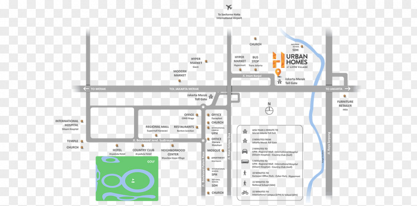 House Village Karawaci Lippo Group Map Jalan Tanah Pasir PNG