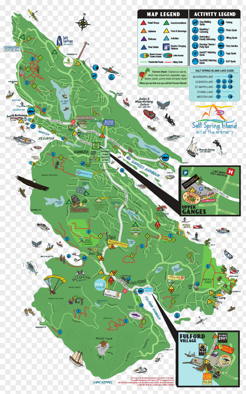 Map Mount Erskine Provincial Park Trail Waiheke Island Salt Spring Adventure Co PNG