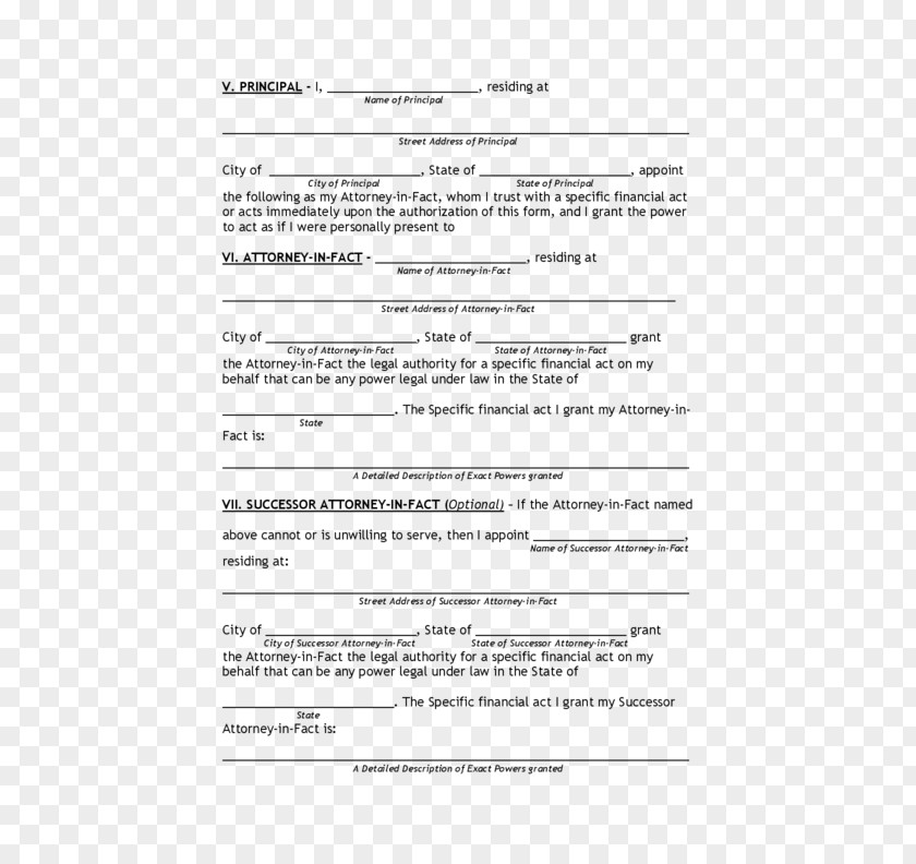 Number Forms Power Of Attorney Form Florida Template Delegation PNG