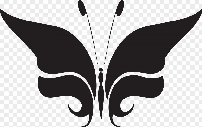 Queen Monarch Butterfly Insect Silhouette Clip Art PNG