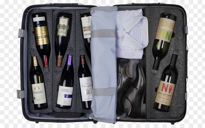 Wine Beer Suitcase Champagne Bottle PNG
