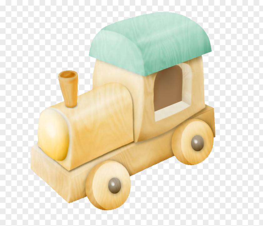 Wood Train Childrens Drawing Toy Cartoon PNG