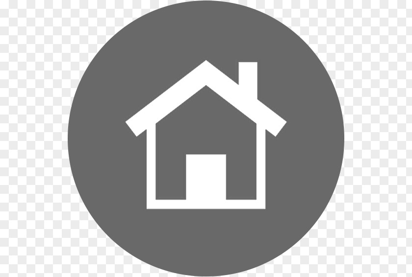 Dark Grey House Home Flat Design PNG