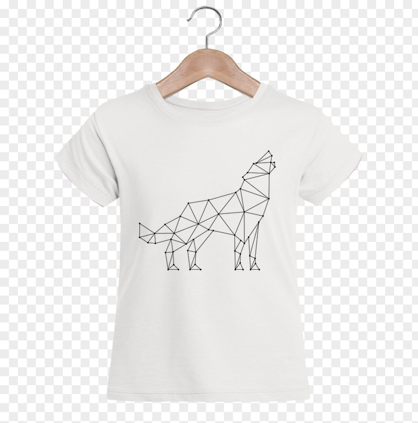 Geometric Wolf T-shirt Sleeve Fashion Glove PNG