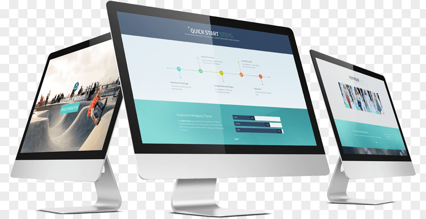 Multi-purpose Responsive Web Design WordPress Theme Website PNG